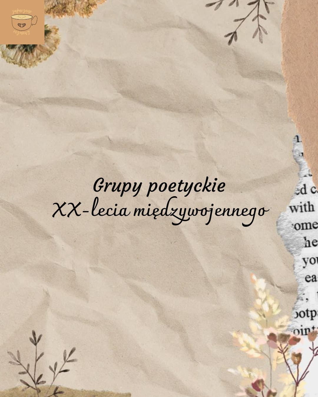 Grupy poetyckie XX-lecia międzywojennego